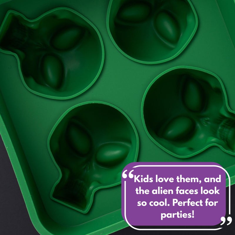 SHAPED 3D Ancient Alien Ice Mold Trays, Flexible Silicone Alien Figure Makers for Ice Cubes, Soaps, Chocolates, DIY Figures, Cookies, Resin Models - Image 3